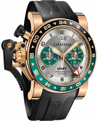 Graham Chronofighter Oversize GMT Silver BRG Gold 2OVGR.S06A.K10B Replica watch